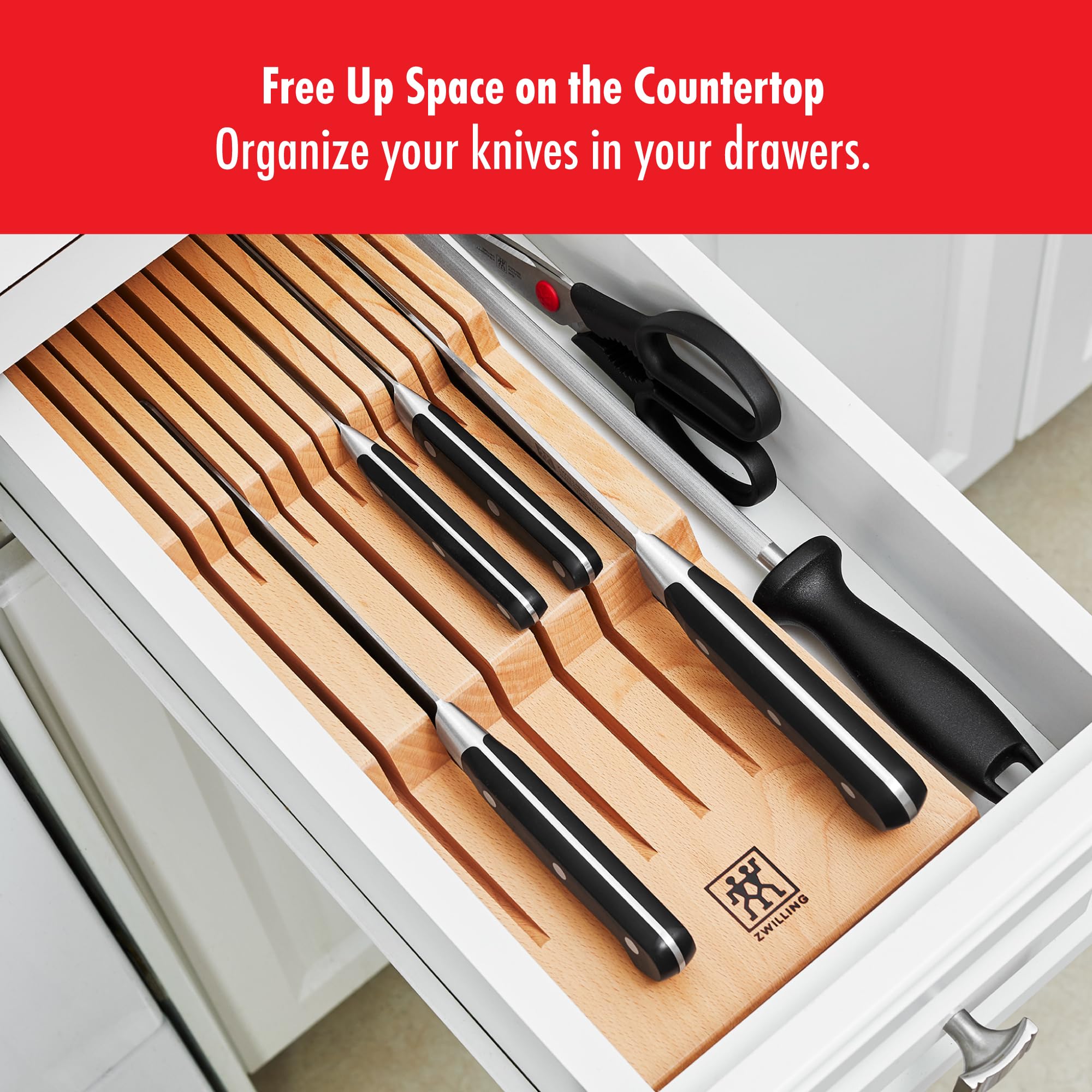 ZWILLING rangement lames courtes adapté aux couteaux de table