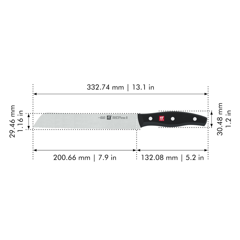 ZWILLING poignée trois rivets garantissant prise confortable