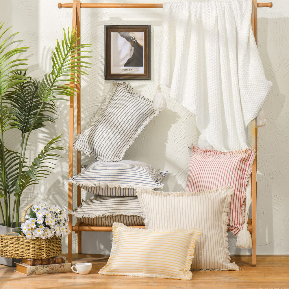 ZWJD housse posée sur canapé ajoutant style farmhouse cosy