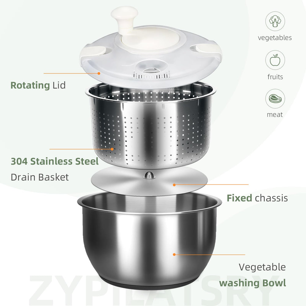 Zypilatsry comparaison taille avec une main, capacité 6 litres pratique